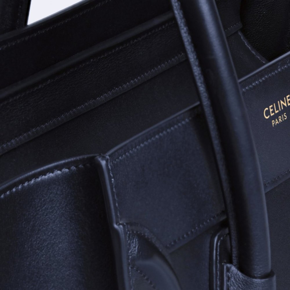 CELINE MICRO LUGGAGE HANDBAG IN SMOOTH CALFSKIN BLACK - Picture 5 of 15